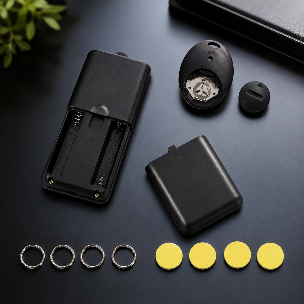 4-in-1 Wireless Key Finder with LED Torch | 1 Remote + 4 Receivers